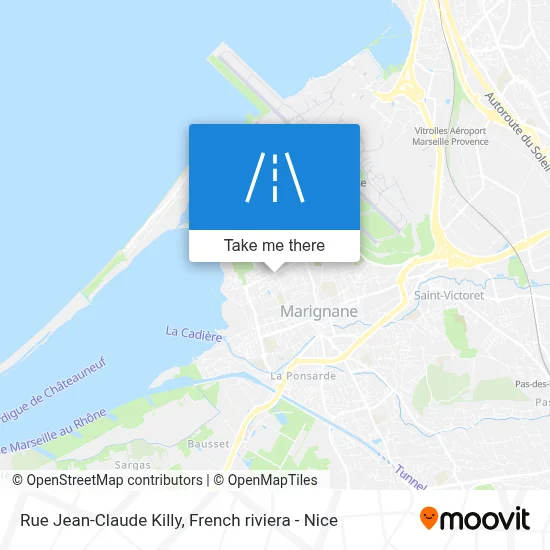 Rue Jean-Claude Killy map