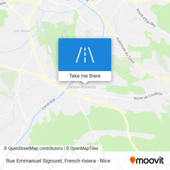 Mapa Rue Emmanuel Signoret