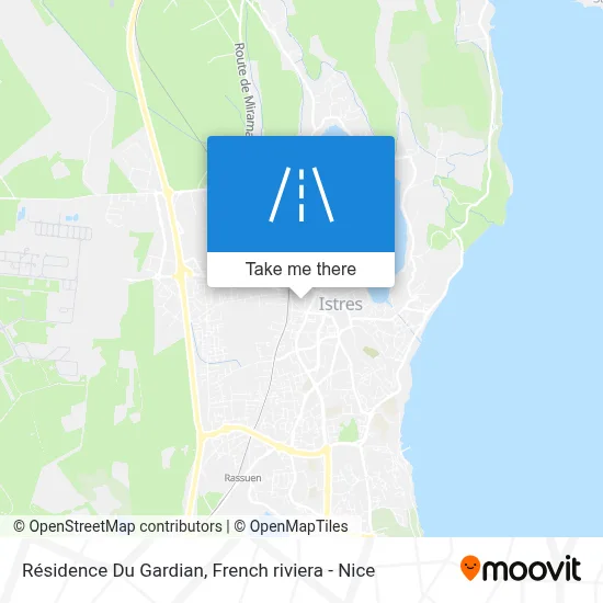Résidence Du Gardian map