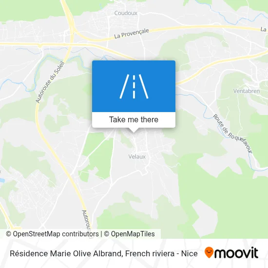 Résidence Marie Olive Albrand map