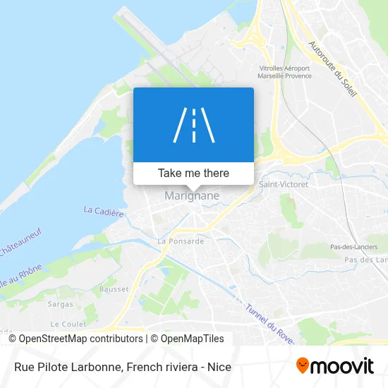 Mapa Rue Pilote Larbonne