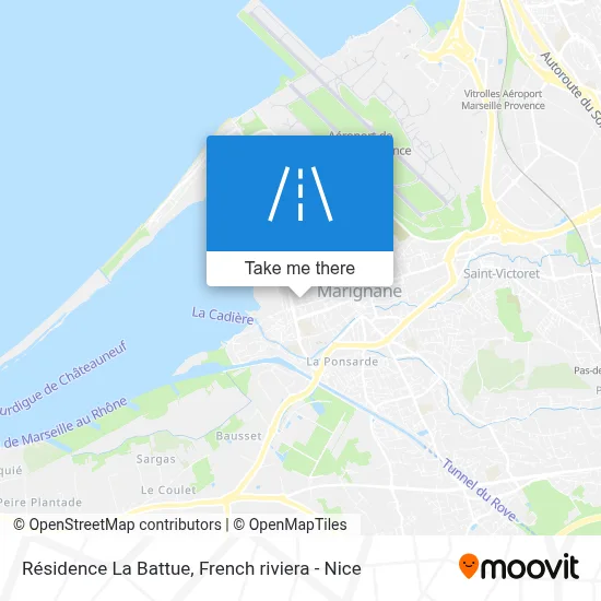 Résidence La Battue map