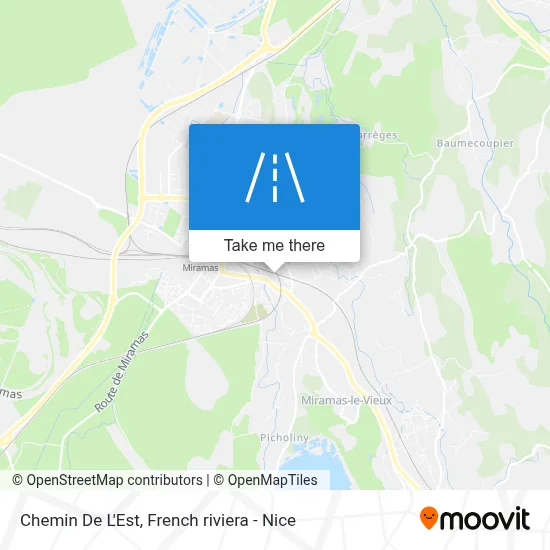 Chemin De L'Est map