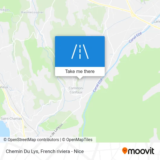 Chemin Du Lys map