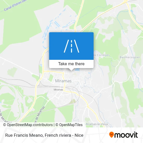 Rue Francis Meano map