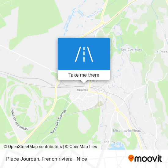 Place Jourdan map