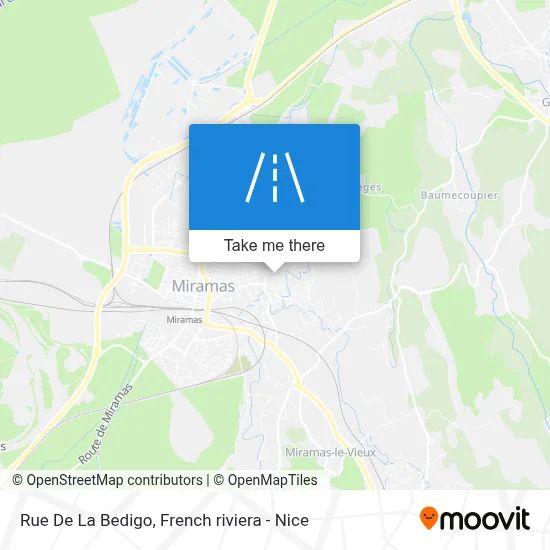 Rue De La Bedigo map