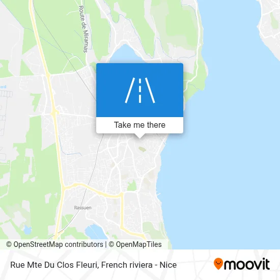 Rue Mte Du Clos Fleuri map