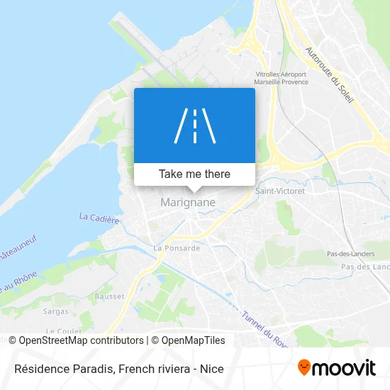 Résidence Paradis map
