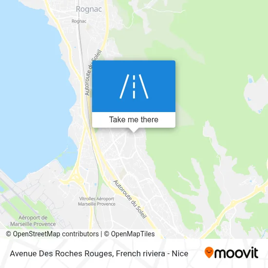 Mapa Avenue Des Roches Rouges