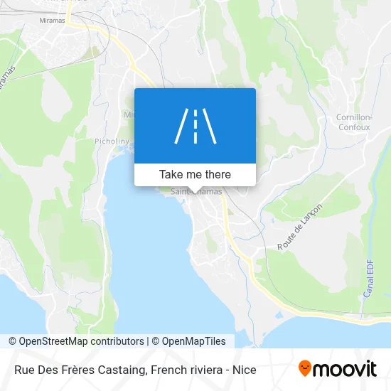 Rue Des Frères Castaing map