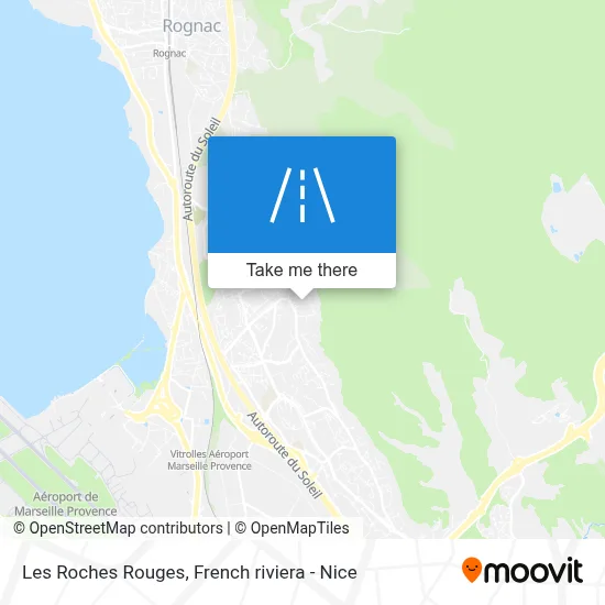 Mapa Les Roches Rouges