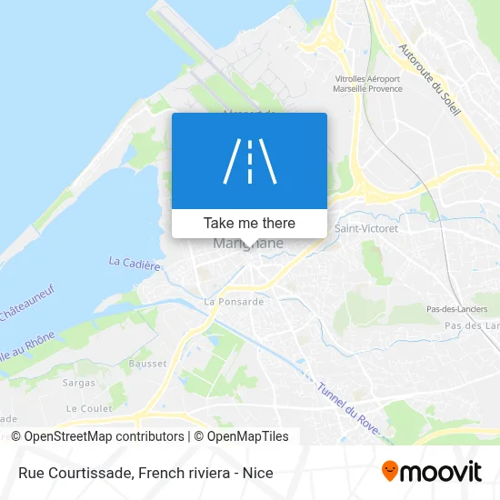Mapa Rue Courtissade