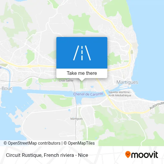 Circuit Rustique map