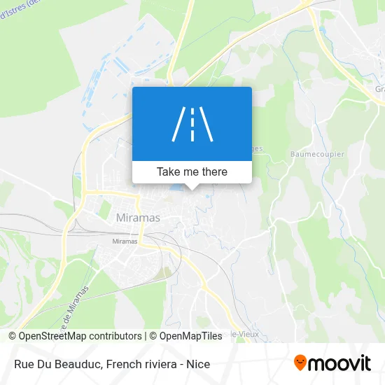 Rue Du Beauduc map