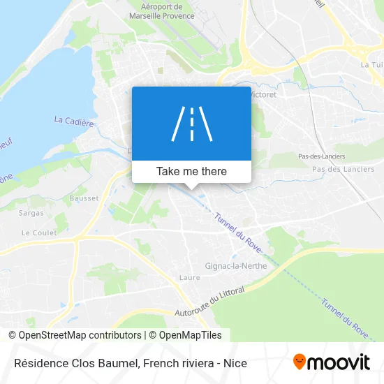 Résidence Clos Baumel map