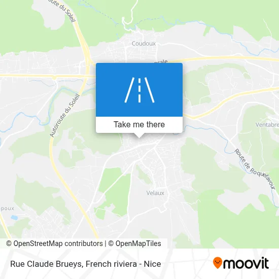 Rue Claude Brueys map