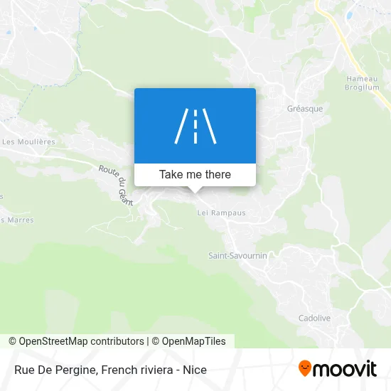 Rue De Pergine map