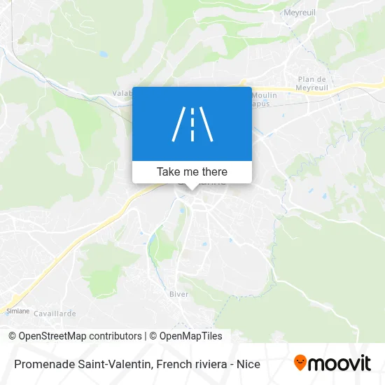 Promenade Saint-Valentin map