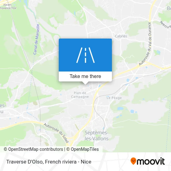 Traverse D'Olso map