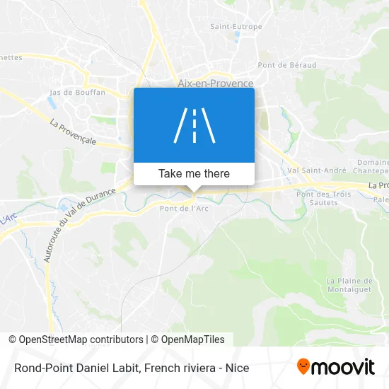 Mapa Rond-Point Daniel Labit