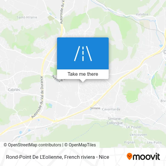 Mapa Rond-Point De L'Eolienne