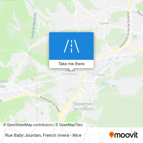 Rue Baby Jourdan map