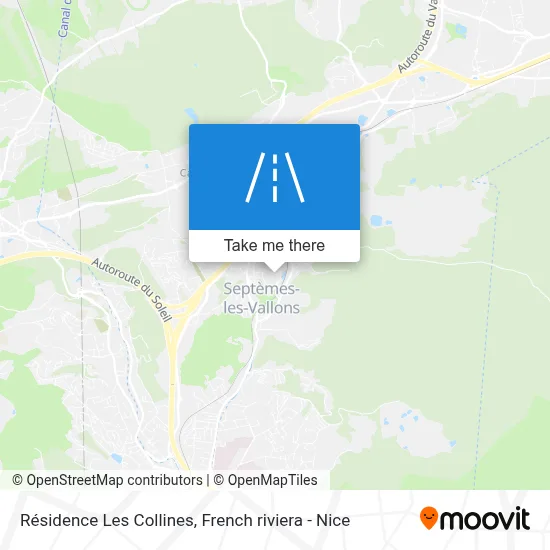 Résidence Les Collines map