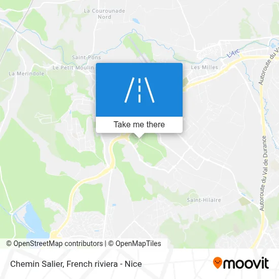 Chemin Salier map
