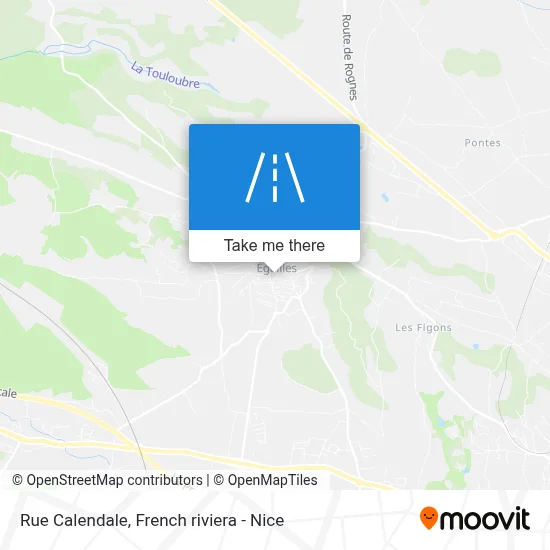 Rue Calendale map