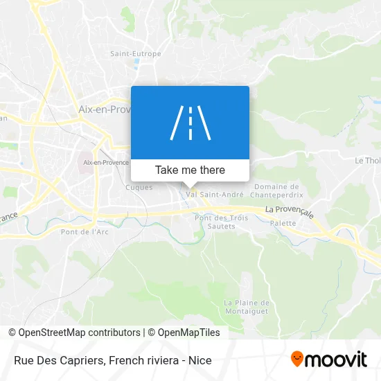 Mapa Rue Des Capriers