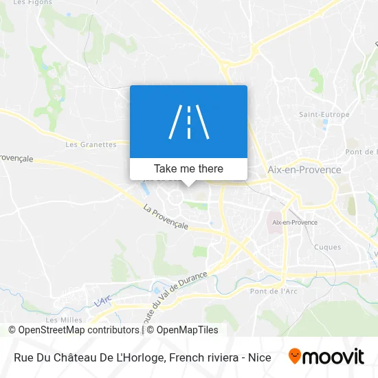 Rue Du Château De L'Horloge map