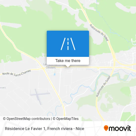Résidence Le Favier 1 map