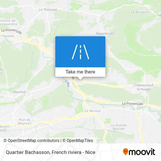 Quartier Bachasson map