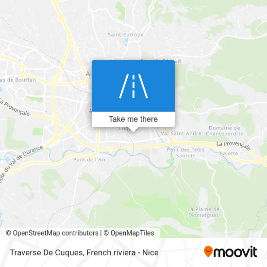 Traverse De Cuques map
