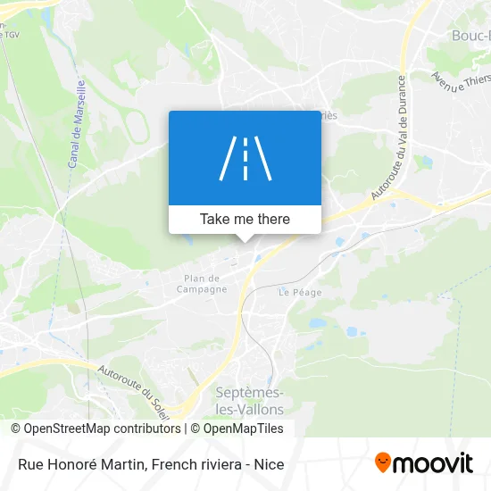 Rue Honoré Martin map