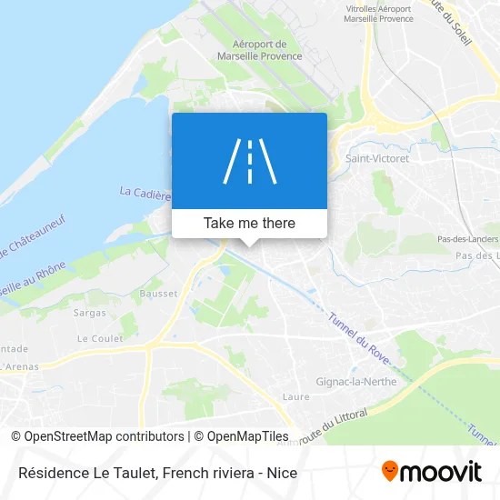 Résidence Le Taulet map