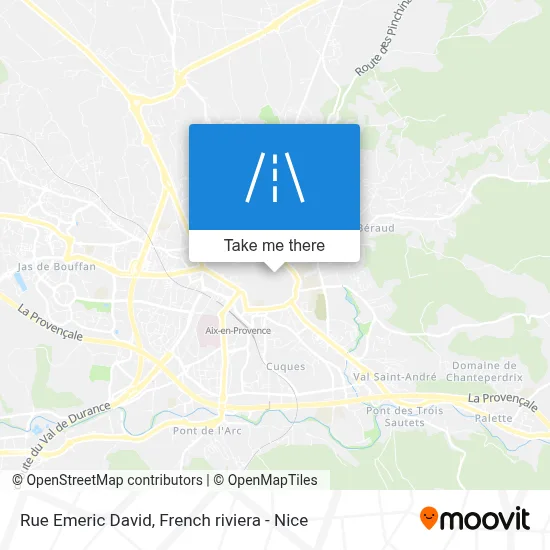 Rue Emeric David map