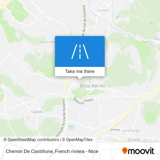 Chemin De Castillone map