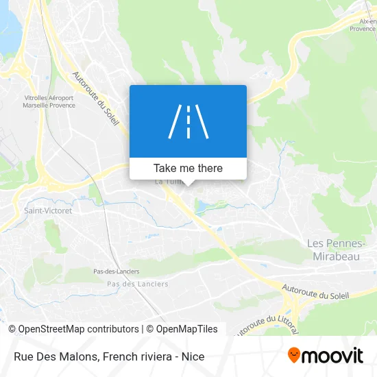 Rue Des Malons map