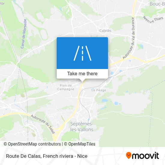 Route De Calas map