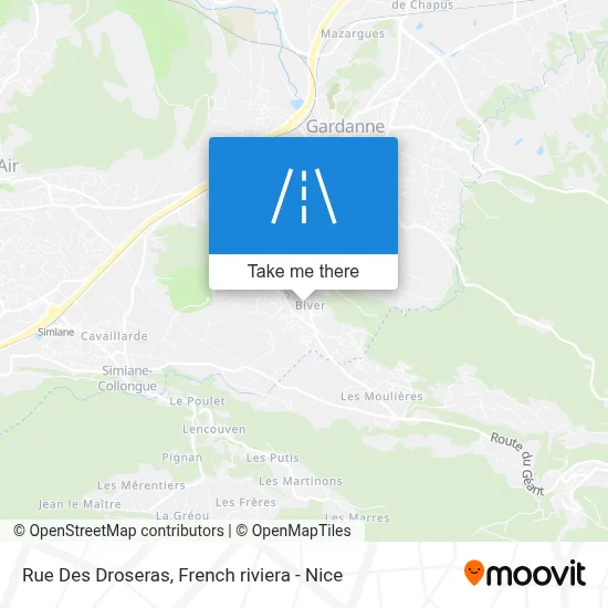 Rue Des Droseras map