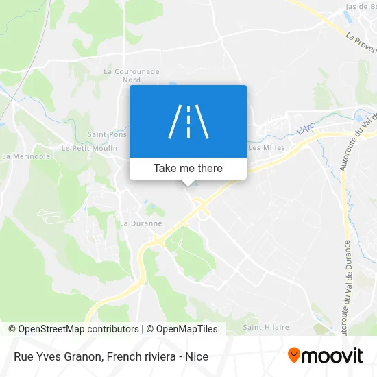 Mapa Rue Yves Granon