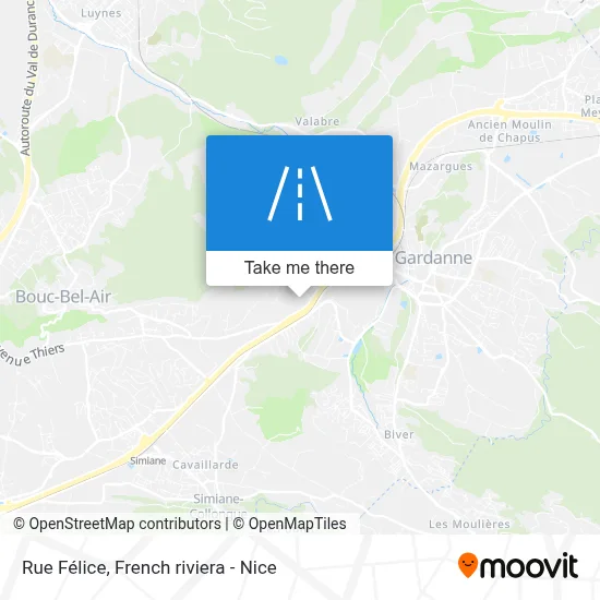 Rue Félice map