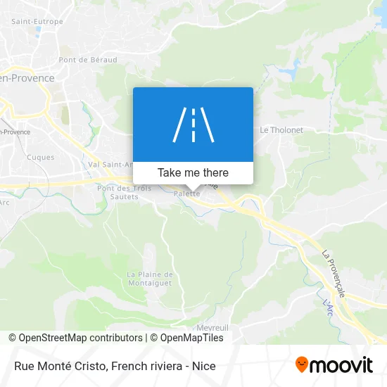 Rue Monté Cristo map