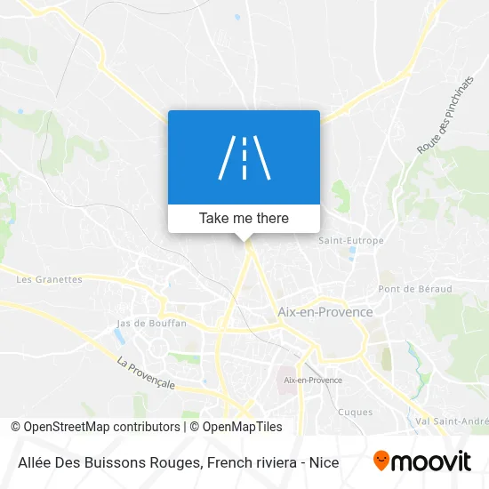Mapa Allée Des Buissons Rouges