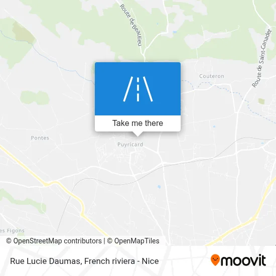 Rue Lucie Daumas map