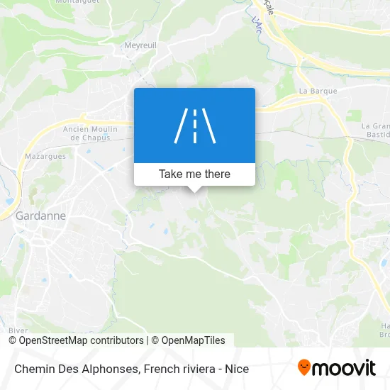 Chemin Des Alphonses map