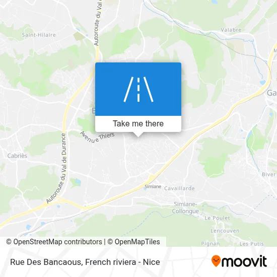 Rue Des Bancaous map