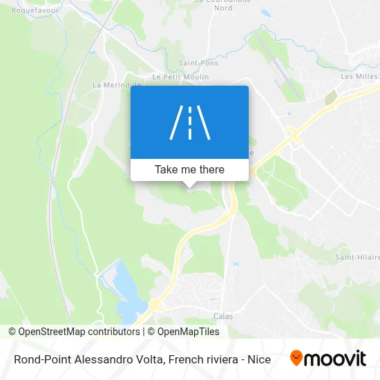 Mapa Rond-Point Alessandro Volta